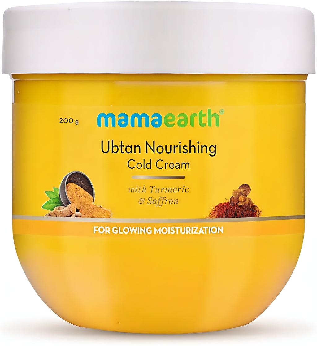 Ubtan Nourishing Cold Cream with Turmeric & Saffron for Glowing Moisturization – 200 g