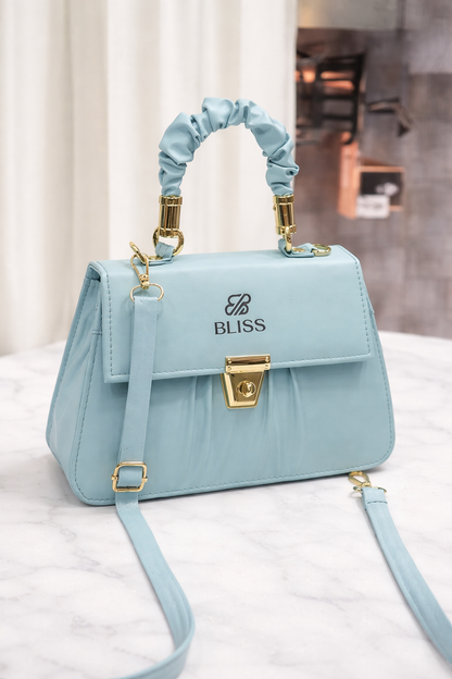Luxury bag blue heart